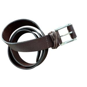 L.L. Bean Men's Brown Genuine Leather Belt, Large